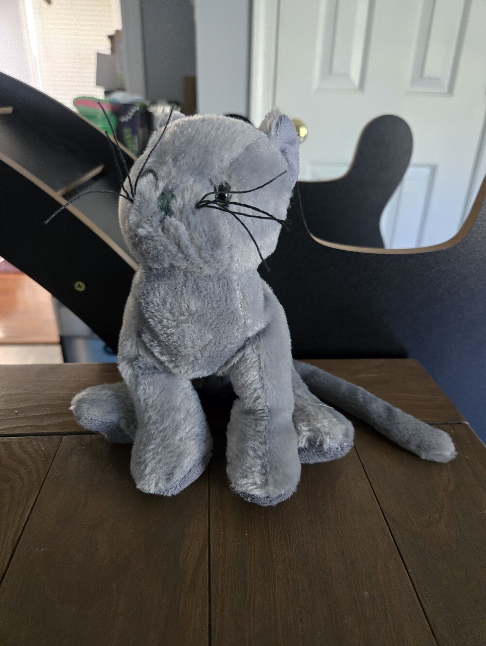 Ganz Webkinz Gray Charcoal Cat Plush Model HM152